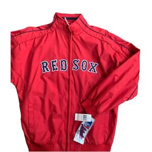 New VTG Majestic Authentic Collection Boston Red Sox Full Zip Dugout Jacket Y16